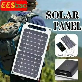 EESBAO 5V 25-45W Sunpower Portable Solar Panel With USB Stabilize Charger For Phone Power Bank Outdoor Camping Home RV Gift Use Solar Power Bank Solar Panel Solar Charger Portable Solar Panel Charger Solar Charger Solar Generator Camping Equipment