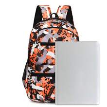 Nova Mochila Casual Unissex, Multi-Bolso, Grande Capacidade, Mochila Escolar