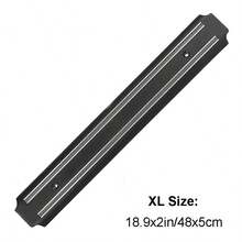 磁性刀架，壁挂式，7.8英寸/13英寸/15英寸/18.9英寸/21.6英寸磁性刀条，适用于厨房刀具、车库工具等，多功能磁性刀架，圣诞礼物 - 黑色 - 查看 14