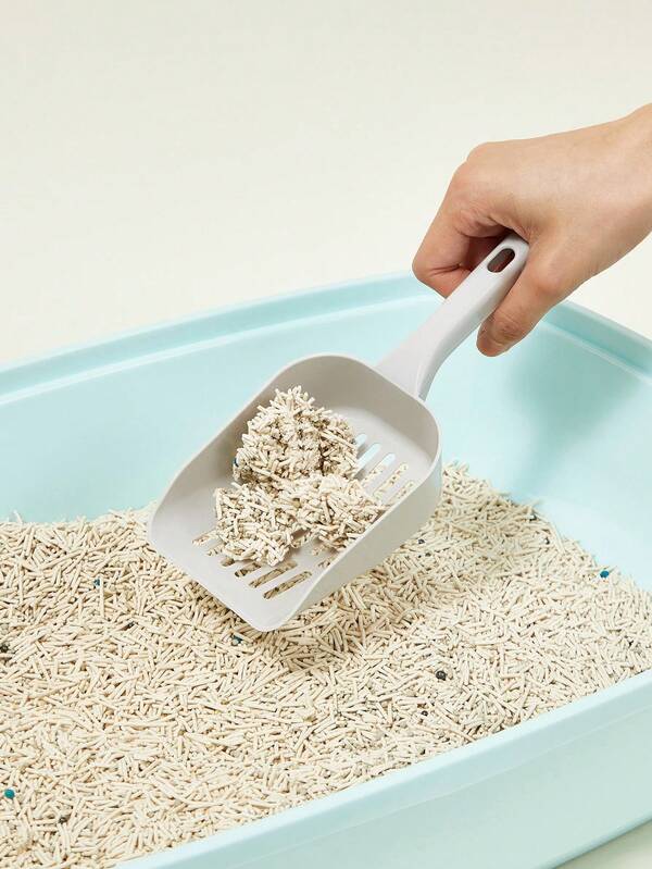 PETSIN 1pc Cartoon Graphic Cat Litter Shovel, Large Cat Litter Shovel