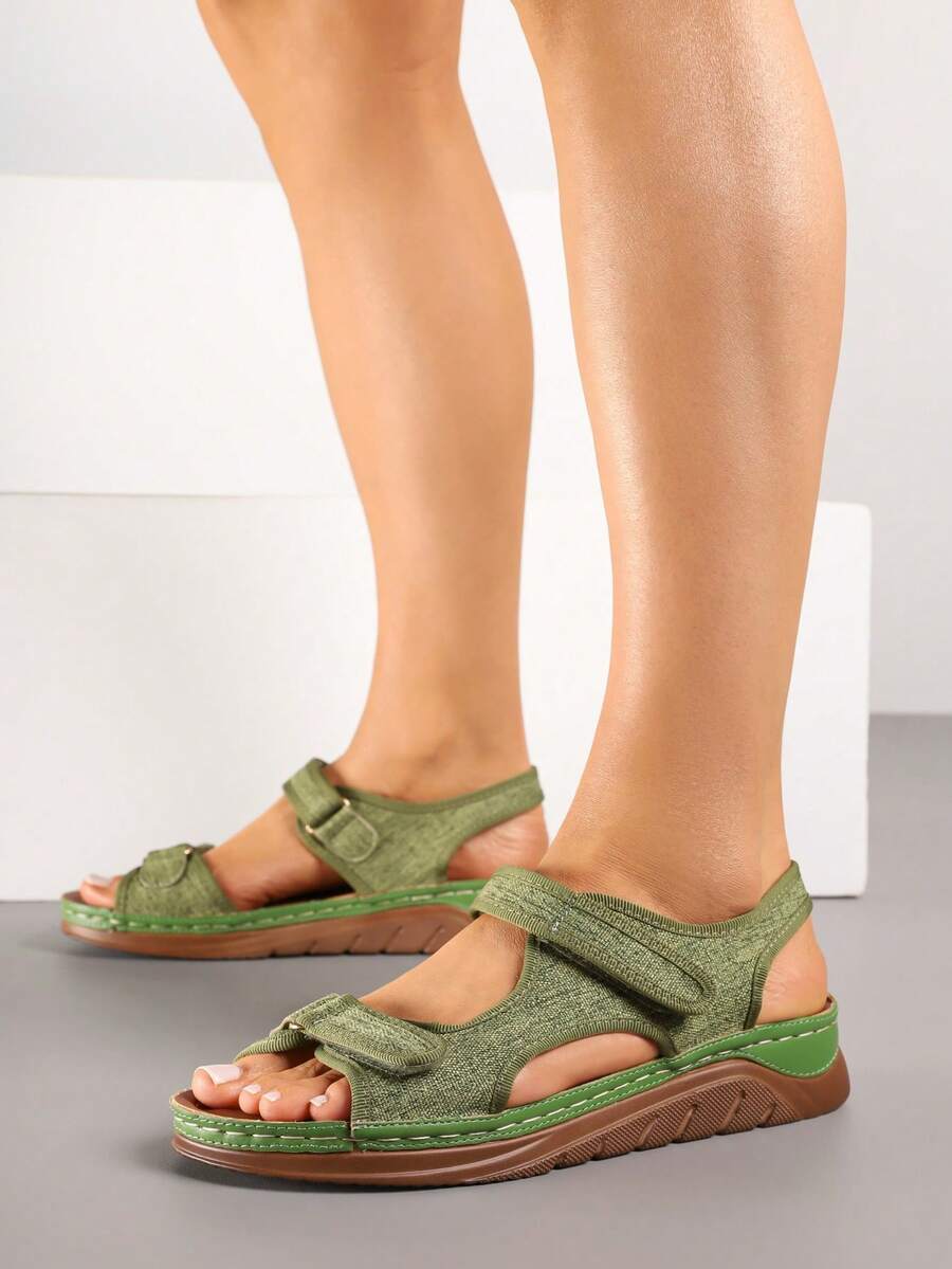 Vices 粗花呢平底凉鞋，适合聚会、宴会、约会、外出