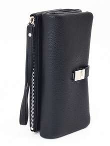 Women's Mini Handheld Phone Wallet Soft PU Zippered Long Wallet Multi-Function Phone Wallet Minimalist And Lightweight Clutch Bag Large Capacity Card Holder Elegant Zipper Coin Purse For Women Wallet Purse Wallet - Multicolor - View 15