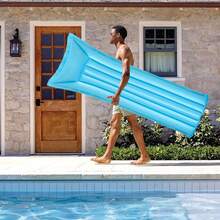 Summer Adult Floating Raft Swimming Ring Water Sports Inflatable Floating Mattress Floating Board Beach Play Beach Lounge Chair - Multicolor - View 5