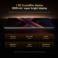 POCO X7 Global Version Smartphone NFC Dual SIM Xiaomi HyperOS Powerful Dimensity 7300-Ultra CrystalRes 1.5K 6.67-Inch 120Hz AMOLED Curved Display 50MP Main Camera With OIS IP68 Dust And Water Resistance 45W Turbo Charging 5110mAh (Typ) Large Battery 13780mm² Extra-Large Cooling Area 50MP Main Camera With OIS - Black - View 4