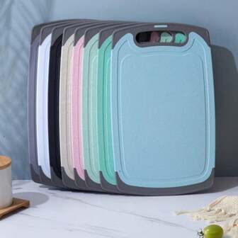 1 Piece Of Double-Sided Cutting Board Antibacterial And Mildew Resistant Household Auxiliary Food Cutting Board Fruit Cutting Board Sticky Kitchen Cutting Board Knife Board Cuisine,Maison,Ustensiles De Cuisine