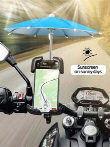 Phone Umbrella For Sun Shade With Suction Cup Stand, Phone Umbrella For Sun Shade, Cell Phone Umbrella Sun Shade, For Phone With Piggy Suction Cup, Suction Cup Stand, Mobile Phone Holder With Universal Adjustable Glare Blocking For Outdoor, For Outdoor, For Cell Phones, Kindle,Pad,Smartphone, Navigator Blocking Glare Anti-Reflection, Travel Essentials, Summer, Summer Essentials, Back To School Supplies. - Multicolor - View 4