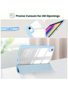 适用于 iPad 第 10 代 10.9 英寸 2022 的保护壳，带笔架，适用于 iPad (A16) 第 11 代 11 英寸 2025，透明 PC 背面，防震三折支架平板电脑保护套，自动唤醒/睡眠 - 彩色 - 查看 7