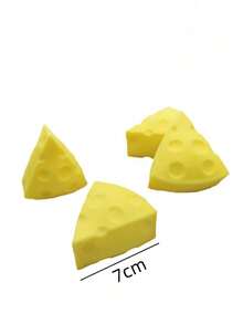New Cute Cheese Squeeze Toy, Novelty Cheese Stress Relief Ball, Suitable For Christmas, Carnival Party Decorations And Small Gifts