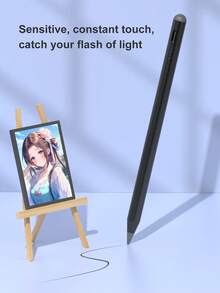 90mAh 容量触控笔，具备防误触和倾斜感应功能，兼容 iPad 10（10.9 英寸，2022 年款）、iPad Air 4/5/6/M4、iPad A16（11 英寸，2025 年款）、iPad Air 11/13 英寸（M3/M2）、iPad Pro 11/12.9 英寸 - 黑色 - 黑色 - 查看 4