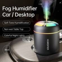 1pc USB Portable 180ML Humidifier With 7-Color Light, Suitable For Car & Home Use