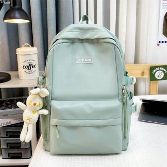 Lightweight Large Capacity Backpack, Suitable For High School, College Students, Casual & Travel, Minimalist Design