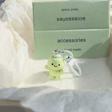 5/10个可爱卡通3D乌龟钥匙扣，趣味少女包包挂饰，汽车、老师、朋友、姐妹礼物创意 - 彩色 - 查看 9