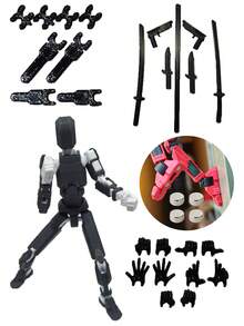 Improved Dummy 13 Articulated Doll Assembly Kit With Magnet - Thân đen Trắng - Xem 1