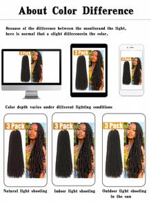 Passion Twist Hair 14/18/24/30/36 Inch 3 Packs Passion Twist Crochet Hair Water Wave Crochet Hair Curly Braiding Hair