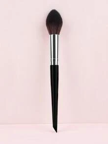 1 件火焰形腮红、荧光笔、小圆形化妆刷、面部粉刷、化妆工具 - 黑色 - 查看 2