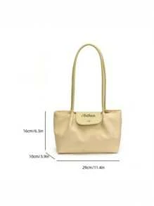 [可定制] 1 件时尚优雅的女士可定制姓名文字手提包、单肩包、托特包、沙滩包、旅行包，适合日常外出、派对、度假、母亲节/情人节/周年纪念日/生日礼物和其他节日，时尚奢华的时尚包 - 彩色 - 查看 4