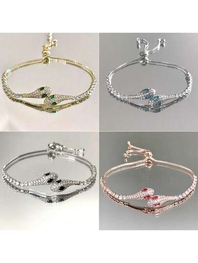 1 قطعة سوار من التصميم الجديد لعام 2025 بتصميم الثعبان والعقيق، فريد من نوعه، جمالي، بسيط، مُلائم، عتيق، متعدد الاستخدامات