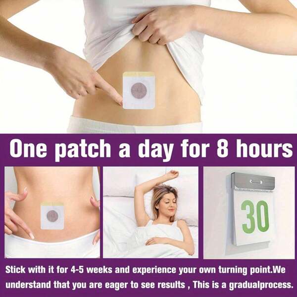 180pcs/Pack Belly Herbal Firming Patches , With Of Non-Woven Fabric, With A Large Quantity. Easy To Use And Durable.Non-Irritating, For All Skin Types, Tightening And Firming Skin.