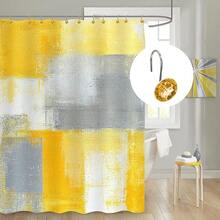 MitoVilla Purple Shower Curtain Hooks Rings, Metal Shower Hooks Shower Curtain Liner, Purple Rust Proof Shower Rings Curtain Accessories And Bathroom Shower Rod, 12 Pack Bathroom Set - Gold - View 2