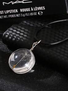 1 件许愿心蒲公英真干花吊坠项链，送给朋友、女朋友、妻子、爱人的理想礼物 - 銀色 - 查看 8