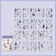 20 folhas de adesivos PET pré-cortados para decoração de livros, adesivos transparentes para scrapbooking, diário, colagem, decoração, álbum, diário, adesivos para material escolar, volta às aulas