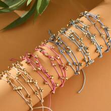 1 Set New Bohemian Style Hollow Weaving Expandable Bracelet Bangle