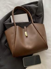 2025新款女士大容量包，单肩通勤包，妈妈包，高端复古简约手提包