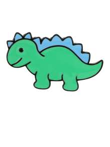 1/6 Stück Cartoon Kreativ Dinosaurier Pterodaktylus Triceratops Brosche, Legierung Öltropfen Abzeichen Bekleidungszubehör Taschendekoration, Spaßstecknadeln, Anstecknadel, Cap-Pins, Schulranzen-Pins