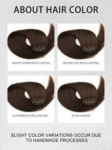 100% 巴西真人发编织 5 个夹入式接发，无缝，自然直发，非常适合长发加长，头发加长|直发质地|自然发型，编织头发 - S2 - 查看 7