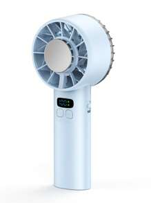 TEC Superconductor Cooling Tragbarer Typ-C USB 5200 mAh Kapazität, Lange Akkulaufzeit, Handlüfter mit Digitalanzeige, Tisch-/Standventilator, Mini-Lüfter mit bürstenlosem Motor, Hochgeschwindigkeits-Kühlgerät mit 100 Gängen und starkem Wind, Geeignet für Reisen und Ausgehen