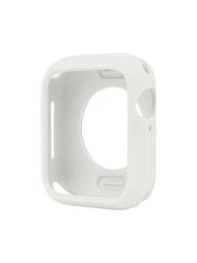 1 Peça Capa de Relógio de Silicone Macia Branca para Homens e Mulheres, Estilo Casual da Moda, Vazada Anti-Queda, para Caso 38/40/41/42/44/45/46/49mm, para Series Ultra/SE/10/9/8/7/6/5/4/3/2/1, Acessórios de Capa de Relógio Inteligente