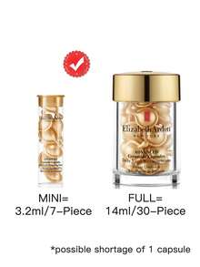 Elizabeth Arden 伊莉莎白雅頓 [迷你尺寸] 進階賽洛美膠囊日常青春修復精華液 3.2ml / 7 顆 / 輕盈滋潤油基精華液 / 密封包裝，防止光線與空氣接觸，最大化效能與新鮮度 / 單次用量精華液有助於維持健康年輕肌膚並改善可見老化跡象 / 包含三重抗老功效，使肌膚明顯更緊緻、更光滑且更健康 - Golden 3.2ml/7-Piece - 查看 2