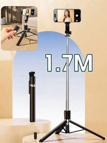 Selfiestick & Tripod Head - Black - View 1