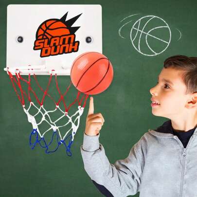 Mini Aro de Baloncesto para Ejercicio en Casa para Niños y Adultos, Aro de Baloncesto Pequeño para Interior, Marco de Pared, Soporte, Canasta Elevadora, Tablero Colgante
