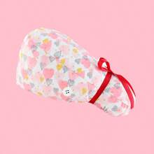 Touca de Enfermeira de Cabelo Longo Bonita, Touca Cirúrgica, Touca de Trabalho, Touca de Cabelo Longo, Acessórios de Enfermagem, Touca Cirúrgica Feminina, Design de Amarração, Com Fivela Antiderrapante, Faixa de Suor Embutida, À Prova de Poeira e Respirável, Adequada para Médicos, Enfermeiras, Salões de Beleza, Chefs, Confeiteiros, Garçons, Veterinários, Camareiras, Usável o Ano Todo