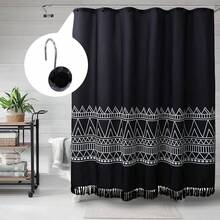 MitoVilla Purple Shower Curtain Hooks Rings, Metal Shower Hooks Shower Curtain Liner, Purple Rust Proof Shower Rings Curtain Accessories And Bathroom Shower Rod, 12 Pack Bathroom Set - 黑色 - 查看 3