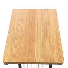 kangten Adjustable Bed Side Table, Side Table With Wheels, Mobile Standalone Table - Khaki - View 5