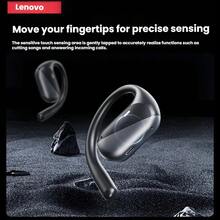 Lenovo Tai nghe Bluetooth EA340 móc tai mở không nhét tai thể thao chống nước và chống mồ hôi chạy bộ chơi nhạc tai nghe không dây Bluetooth 5.4 thời lượng pin cực dài độ trễ thấp màu đen - màu đen - Xem 5