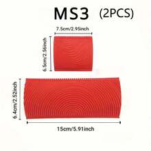 4 PCS Set Of Wood Grain Brush Tool Rubber Roller, DIY Art Wallpaper And Paint Polishing, Wood Grain Texture, Suitable For Home Decoration And Art Embossing, Non-Electric Handheld Brush Tools, ArtPro Synthetic Wood Grain.