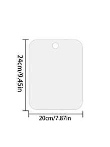 Acrylic Bathroom Mirror With Hook, Anti-Fog Polished Surface, Wall Bracket, Plastic Frame, Men's Shaving Anti-Fog, Tear Off The Protective Film Before Use, Home Mirror Sticker, Removable