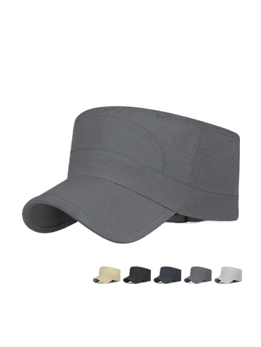 女士轻便平顶户外帽，防水透气太阳帽，休闲速干防紫外线帽，适合日常使用和旅行 - A - 查看 1