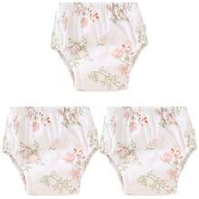 5 件可重复使用的婴儿训练裤，可洗尿布袋，透气如厕学习内衣，防水防漏幼儿尿布，柔软舒适的材质，适合所有季节的婴儿