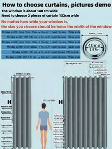 2pcs Blackout Curtains - Indoor Curtain Panels With Grommets, Thermal/Blackout/Privacy, Suitable For Bedroom, Living Room, And Outdoor Doorways - Brown - View 3