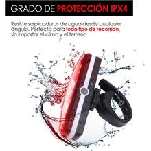 LED Bike Light Super Bright Rear Lights USB Rechargeable For Cycling Scooters Skateboards Waterproof - 紅色 - 查看 5
