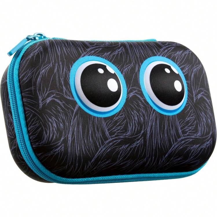 - Estuche para lápices de bestia para niños |   Estuche para lápices para la escuela |   Bolsa organizadora para lápices |   Bolsa para lápices de gran capacidad - Azul claro - Añade 9