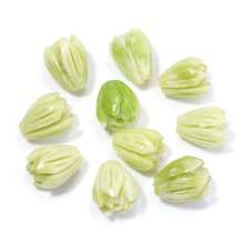 10颗/包贝壳粉仿珊瑚茉莉花蕾散珠7X9mm粉玉兰花手工手链耳环念珠DIY珠宝用品 - 花苞散珠 - 查看 24