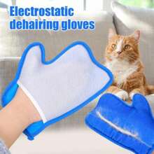 Gant désenflant pour animaux de compagnie, brosse double-face pour enlever les poils, outil de toilettage pour le retrait des cheveux, gant pour retirer les poils des chats