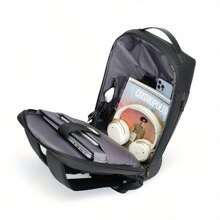 Men's Handbag, Business Minimalist Computer Backpack, Travel Daily Backpack Advanced Feeling With Lock Black, Blue, Gray - Multicolor - View 4