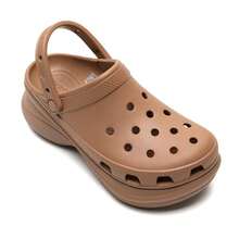 Crocs 女士经典鳄鱼压纹拖鞋/凉鞋，复古Bae休闲舒适轻便户外旅行运动休闲鞋206302-2JJ - 巧克力色 - 查看 7