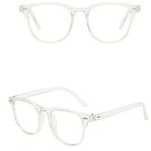 2 buc ochelari de vedere la modă cu șurub, unisex, accesoriu esențial de zi cu zi pentru lucrătorii de birou (negru + transparent)